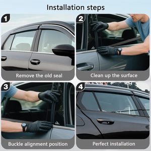 Moulure de garniture de fenêtre extérieure de voiture avec joint en caoutchouc et service de découpe et de soudure pour Land Cruiser LC90 1996-2002 - Product Image 5