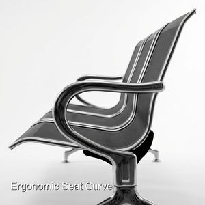 Maximisez votre espace au sol grâce à une chaise d'attente compacte pour <span class=keywords><strong>les</strong></span> halls d'hôpitaux conçue par Keling Medical - Product Image 3