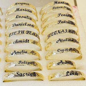 JX242B bracelet personnalisé avec nom, en émail, cœur, enfants, garçon, cadeau d'anniversaire, bijoux hawaïens, vente en gros - Product Image 6