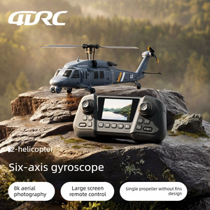 Helicóptero teledirigido 4DRC de un solo rotor L2 con pantalla integrada para fotografía aérea, modelo Black Hawk. - Product Image 1