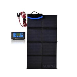 EMobi FM160W 160W 18V PERC Monocrystalline Portable Solar Panel Kit Pengisi Daya Surya Lipat 2 Output USB Efisiensi 23% untuk 12v - Product Image 2
