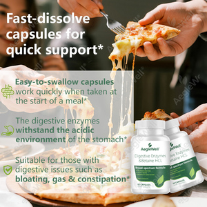 Aeglewell OEM Complément d'enzymes digestives végétales naturelles pour équilibrer la <span class=keywords><strong>flore</strong></span> <span class=keywords><strong>intestinale</strong></span> et <span class=keywords><strong>améliorer</strong></span> la santé digestive - Product Image 4