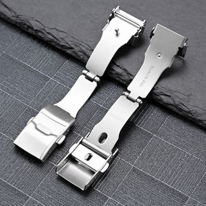 Bracelets de <span class=keywords><strong>montre</strong></span> de remplacement en <span class=keywords><strong>caoutchouc</strong></span> souple à dégagement rapide de qualité supérieure pour hommes et femmes 20 mm 22 mm avec <span class=keywords><strong>boucle</strong></span> déployante en acier inoxydable - Product Image 6