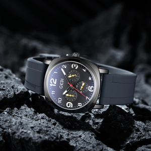 นาฬิกาข้อมือควอตซ์ซิลิโคนกันน้ำมีหกเข็มสไตล์สปอร์ตข้อเสนอพิเศษสำหรับวันหยุด - Product Image 6