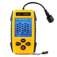 Détecteur de poissons portable avec capteur sonar 100M, sondeur de profondeur sans fil, détecteur de profondeur pour la pêche, sondeur de profondeur pour appâts de pêche, alarme de pêche