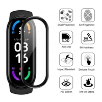 Film protecteur d'écran en verre trempé 3D Radian Matériau TPU durable pour montres intelligentes Xiaomi Mi Band 5 6 7
