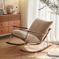 Fauteuil inclinable et à bascule moderne avec housse amovible et lavable, design confortable à repose-pieds unique pour salon