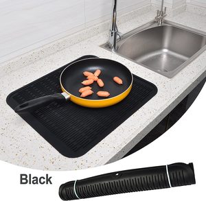 <b>Kitchen</b> Accessories Non-Slip Heat Resistant Silicone Dish <b>Drying</b> Pad Rubber Backed <b>Mat</b> for <b>Kitchen</b> Counter Cooking Tool - Product Image 2