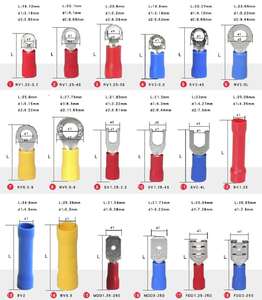 Hampoolgroup 좋은 품질의 도금 주석 절연 스페이드 포크 케이블 터미널 커넥터 압착 단자 - Product Image 1
