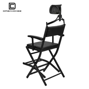 Dreamcase नई लिस्टिंग नॉर्डिक घमंड तालिका दर्पण और काले पोर्टेबल मेकअप कलाकार उच्च कुर्सियों के साथ बैग