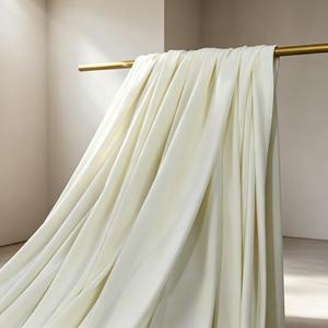 Rideaux de fond de scène extensibles en soie de lait élégante, sans plis, sur mesure, pour <span class=keywords><strong>mariage</strong></span>, événements extérieurs et décorations d'anniversaire - Vente en gros - Product Image 1