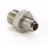 1BJ BSP mâle double usage pour siège 60 degrés ou joint collé/JIC mâle cône 74 degrés adaptateur hydraulique raccords d'extrémité de tuyau