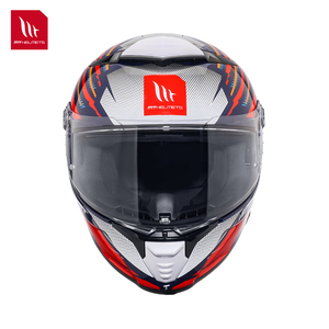 หมวกกันน็อค Cascos Para Moto MT Helmets Thunder4 แบบเต็มใบ  วัสดุ ABS  ลายกราฟิก  ระบบปลดเร็ว  ชิลด์ใส  ได้รับมาตรฐาน ECE - Product Image 2