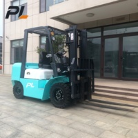 Forklift Listrik Baterai Lithium 2.5 Ton Empat Roda, Forklift Counterbalance untuk Penanganan Kargo Gudang