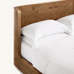 Meubles de chambre à coucher de luxe de style américain et européen, lit king size, cadre de lit en bois massif, plateforme de lit pour la maison - Product Image 5
