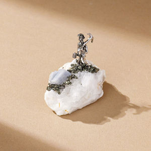 คริสตัลหินอาเกตธรรมชาติเครื่องประดับแร่เงินคริสตัลสำหรับตกแต่งบ้าน - Product Image 4