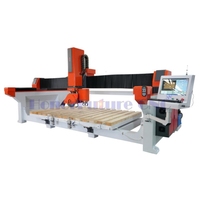 15kw moteur de coupe pont scie CNC pierre découpeuse avec 5.5kw broche de fraisage pour marbre granit Quartz cuisine comptoirs