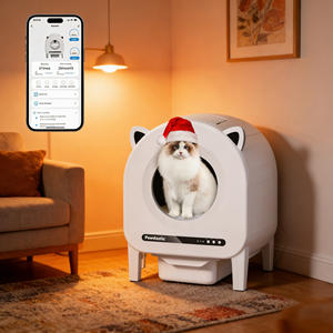 Productos inteligentes para mascotas directamente de fábrica, suministros inteligentes para gatos, caja de arena automática para gatos, gran capacidad, fácil de limpiar - Product Image 1