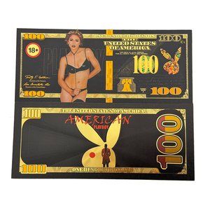 8 modèles de billets de 100 dollars américains noirs magnifiques plaqués or 24 carats pour cadeaux - Product Image 6