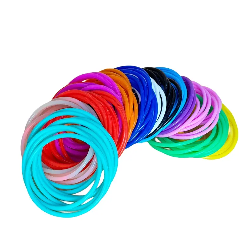 thin soft silicone rubber Elastic Silicone Bracelet Wristband