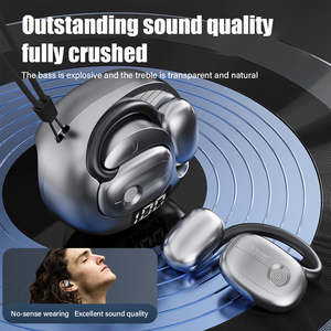 Ows หูฟังสเตอริโอ Hi-Fi หูฟังบลู<span class=keywords><strong>ท</strong></span>ูธ, หูฟังไร้สายบลู<span class=keywords><strong>ท</strong></span>ูธเวลาแฝงต่ำ BT 5.3หูฟังแบบเปิดโล่ง - Product Image 3