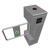 Barrière pivotante de luxe pour salle de sport avec lecteur de code QR, système de sécurité à reconnaissance faciale, anti-collision, fonctionnement bidirectionnel, garantie 3 ans