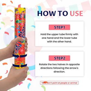Biodegradabile Multicolor Party coriandoli lanciatori di cannoni per il nuovo <span class=keywords><strong>anno</strong></span> decorazioni per la celebrazione del matrimonio e del <span class=keywords><strong>compleanno</strong></span> di laurea - Product Image 2