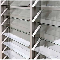 Volets en verre jalousie transparents et opaques en aluminium, stores électriques sur mesure pour villas, appartements et projets hôteliers