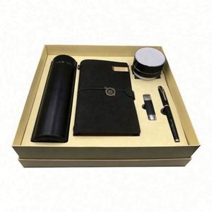 Tazas Térmicas Personalizadas de Alta Calidad para Año Nuevo y Navidad, Juego de Regalo Corporativo de Lujo Dorado para Empresas, Promoción de 5 Unidades - Product Image 1