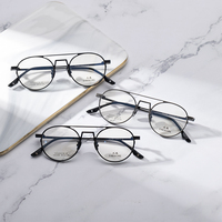 Nouveau design de monture de lunettes d'affaires unisexe en titane pur Montures de lunettes optiques