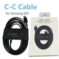 Kabel Tipo C Baru 2026 S25 1.8M, Kabel Pengisian Cepat 3A Tipe C ke USB C untuk Samsung S25 S24 EP-DW767, Kabel Data Dual Tipe C