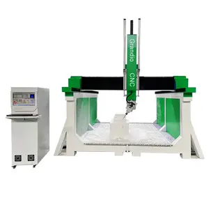 Batu Cnc Router 5 Sumbu Granit Jembatan Saw Quartz Granit Batu Marmer Cnc Milling Mesin Pemotong Ukiran Harga