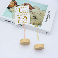 Porte-carte de mariage à Base ronde en bois, Design créatif de haute qualité, support pour carte photo, Menu de mariage