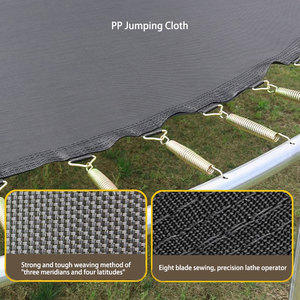 <span class=keywords><strong>Trampoline</strong></span> de haute qualité pour l'intérieur et l'extérieur, rond, en acier galvanisé, <span class=keywords><strong>8</strong></span> <span class=keywords><strong>pieds</strong></span>, avec filet de sécurité pour enfants et adultes - Product Image 6