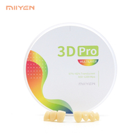 MIIYEN 3D Pro bloc de zircone dentaire matériau multicouche transparence pour dentaire antérieur 14 unités ponts dentiste CAD