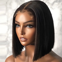 Frontale en dentelle HD transparente 100% cheveux humains pré-épilée, 13x4, Cheveux humains brésiliens