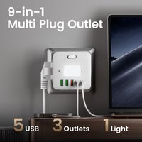 Multiprises Schuko avec interrupteurs indépendants, matériau ignifuge, pour hôtels, bureaux, vente en gros, ODM/OEM, commande en gros B2B, logo personnalisé