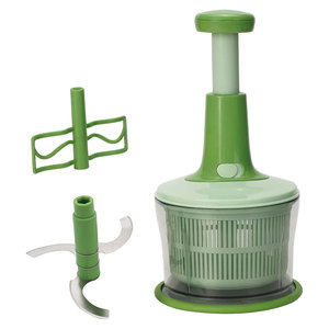 Kitchen Meat Grinder Veggies Garlic Onion Cutter Food Processor Manual Push Hand Press <strong>Vegetable</strong> <strong>Chopper</strong> - Product Image 2