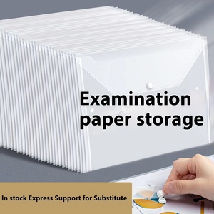 Xu hướng <span class=keywords><strong>2025</strong></span> sản phẩm rõ ràng <span class=keywords><strong>A4</strong></span> nhựa phong bì Pocket Ví trường thư mục tài liệu tập tin túi với Snap nút bền PP chất liệu - Product Image 5