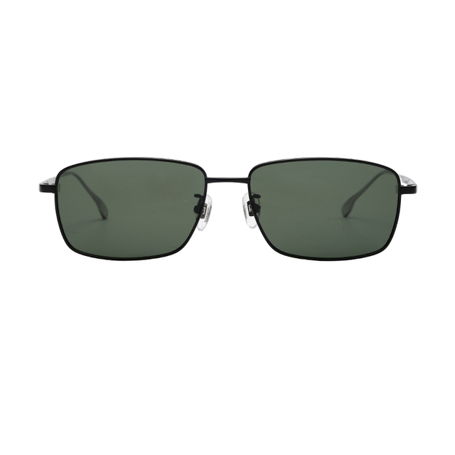 High Quality Retro Vintage Square Polarized UV400 Sunglasses Pure Titanium Sun Glasses for Men in Gold or Silver Frame Color