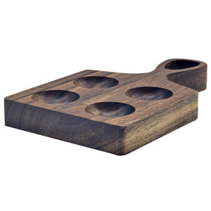 Bandeja para Huevos de Madera de Acacia con 4 Compartimentos y Asa, 188 mm x 110 mm, Almacenamiento de Cocina, Porta Huevos para Desayuno - Product Image 2