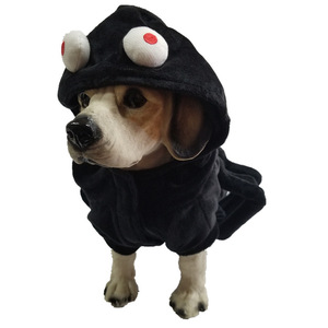 Costume pour animaux de compagnie sur le thème des araignées, vêtements rembourrés en coton noir, taille SML, pour chat et chien, tenue de transformation pour fête d'Halloween - Product Image 3
