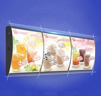 Panneau de menu LED magnétique personnalisé, cadre en aluminium, haute luminosité, boîte à lumière durable pour affiches, comptoir de café, restaurant, suspendu A4