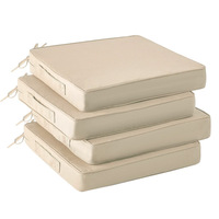 Coussin de siège extérieur imperméable et résistant au soleil pour jardin et terrasse, en tricot de soie, garnissage 100 % fibre de polyester