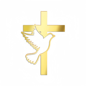 Venta al por mayor Glitter Peace Dove Cross Cake Toppers para <span class=keywords><strong>Primera</strong></span> Comunión Bebé Bautismo Fiesta Decoraciones - Product Image 6