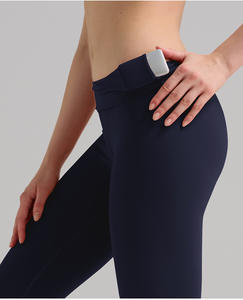 Mallas para correr de cintura alta con logotipo personalizado, mallas de gimnasio de secado rápido, pantalones de yoga ligeros con sensación de desnudo para mujer - Product Image 3