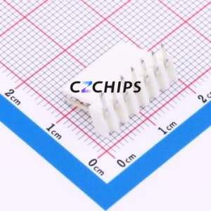 XD-2510-7AW Wire-to-Board Pin Header Bent Lead Through Hole,P=2.54mm Connector 1x7P 2.54mm Right Angle Insert 7P - Product Image 2