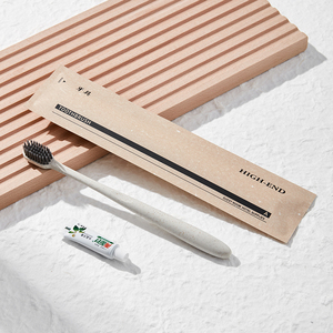 Fournitures hôtelières : Brosse à dents jetable, shampoing, lotion corporelle, chaussons, ensemble d'accessoires hôteliers pour hôpitaux, maisons, hôtels, voyages et spas - Product Image 2