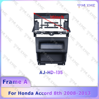 Lecteur multimédia de voiture Android 2 Din 10 pouces, radio, GPS, navigation, stéréo universelle avec caméra pour Honda Accord 8ème génération 2008-2013