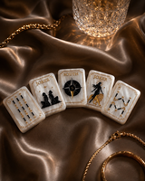 Jeu de tuiles de mahjong américain de luxe Celestial Pearl, tuiles de mahjong en acrylique design